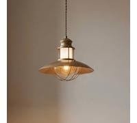 Suspension luminaire Louisanne Lindby, dimmable, marron, Couloir, Métal, Bord de mer, Suspension