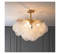Suspension luminaire, Lustre nordique post-moderne for salle à manger, salon, carillon éolien simple, lampe de chambre coucher créative, chaleureuse et romantique(D85-H45cm)