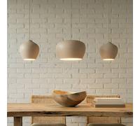 Suspension luminaire Malisa Lucande, dimmable, beige, Salon / Salle à manger, Métal, Scandinave, Suspension