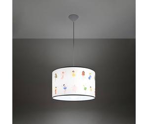 Suspension Luminaire - MIRACLES - Lampe LED - E27 15W - Multicolore - 40x40x95cm