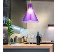 Suspension Luminaire Plafonnier Lampe Acrylique Bleue Chambre Éclairage Rond