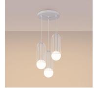 Sollux Lighting Brina lampe suspendue 3x8 W blanc SL.1335