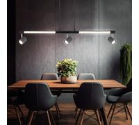 Lampe Suspension LED Lampe Salle à Manger Noir Spots Mobile