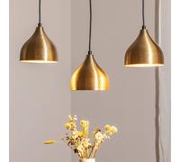 Suspension luminaire Tattoo 6214 Opviq, dimmable, doré, Salon / Salle à manger, Métal, Suspension