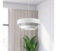 Suspension luminaire Triniti Maco Design, dimmable, blanc, Salon / Salle à manger, Textile / Tissu / Soie, Suspension en Tissu