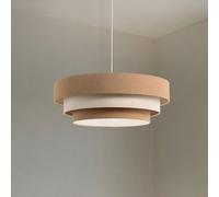 Suspension luminaire Triniti Maco Design, dimmable, marron, Salon / Salle à manger, Textile / Tissu / Soie, Suspension en Tissu