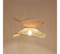 Suspension luminaire Valdorin Lindby, dimmable, beige, Chambre à coucher, Papier / Lunolit / Lunopal, Moderne, Suspension
