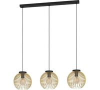 Suspension Luminaire Venezuela,Lustre À 3 Lampes Pour Salon Et Salle À Manger,Plafonnier Élégant À Suspendre En Métal Noir Et Doré,Lampe De Plafond En Fil Métallique,Douille E27