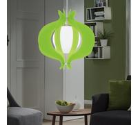 Lampe suspendue lampe de salon lampe de cuisine lampe de salle à manger, boule de verre en métal vert nickel mat, E27, H 110 cm