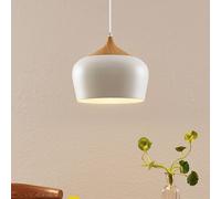 Lindby Suspension Vilsera à intensité variable (Scandinave) en Blanc Métal e. a. pour Salon & Salle manger (1 lampe,à E27), Luminaire Lampe Plafond Plafonnier
