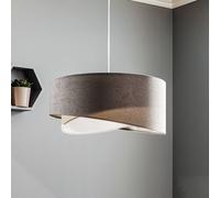 Suspension luminaire Vivien Maco Design, dimmable, gris, Salon / Salle à manger, Textile / Tissu / Soie, Moderne, Suspension en Tissu