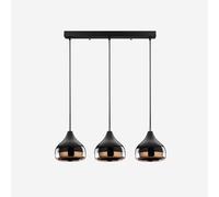 Suspension lumineuse 3 lumières en métal Yildo S