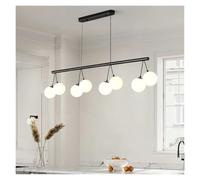 Suspension lumineuse Cherry Magic Bean en verre blanc, idéale pour le salon, la salle à manger, un îlot central ou une table basse. Éclairage LED suspendu, un véritable bijou qui attire le regard.