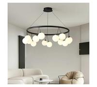 Suspension lumineuse Cherry Magic Bean en verre blanc, idéale pour le salon, la salle à manger, un îlot central ou une table basse. Éclairage LED suspendu, un véritable bijou qui attire le regard.