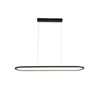 Suspension lumineuse de salle à manger LED aluminium noir blanc neutre L 80 cm