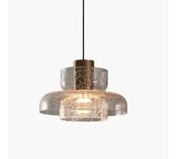 Suspension lumineuse de style artistique luxueux, design transparent à plusieurs niveaux, en fer forgé et verre, idéale pour un hall d'entrée, une chambre, une maison de campagne, un îlot de cuisine
