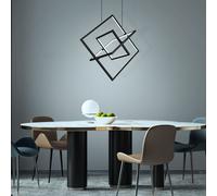 Suspension lumineuse design avec télécommande Lampe de salle à manger dimmable, CCT, orientable, LED 55W 7400Lm, LxPxH 70,7x50x150 cm