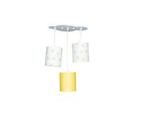 Sauthon Suspension Lumineuse Trio pluche et Pompon