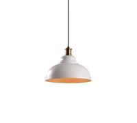 Suspension Lumineuse En Fer Forgé, Couvercle de Pot, de Plafond Style Ferme, Lanterne D'Allée, Ampoule E27Pendue Pour Îlot de Cuisine, Entrepôt, Garage, Grand Dôme, Style Campagnard Simple Et Rétronsi
