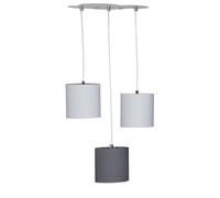 Suspension lumineuse trio plafonnier en coton - babyfan gris TU