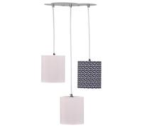 Suspension lumineuse trio plafonnier en coton multicolore - miss fleur de lune multicolore TU