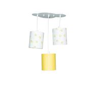 Sauthon Suspension Lumineuse Trio pluche et Pompon