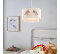 Suspension Lurgan pour enfant E27 70 cm motif de licorne