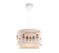 Suspension Lurgan pour enfant motif d'animaux avec des vêtements blanc