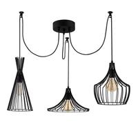 Suspension lustre D BY M.RED Black - Fer noir - Style contemporain - Robuste