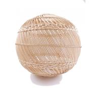 Suspension / Lustre en rotin naturel d35cm fabrication artisanale Beige