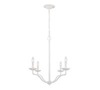 Suspension lustre lampe suspendue 4 lampes acier plâtre blanc lustre E14