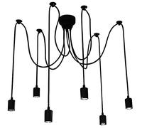 Suspension Lustre - SANLIN BEANS - Rétro - Ajustable - 6 bras - 1 5 m