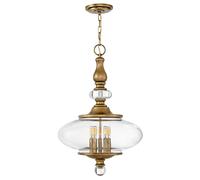 Suspension LYN En Laiton Ancien Ø46cm 5xE14 Réglable Lampe Vintage Salon