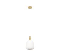 Suspension MANZANARES E27 1X40W en acier laiton brossé et or D225mm
