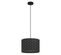 Suspension MARASALES E27 1X40W en acier noir D380mm