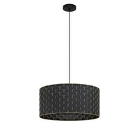 Suspension MARASALES E27 1X40W en acier noir D550mm