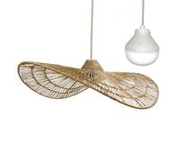 Suspension MARBELLA NOMAD en jute naturel style bohème avec ampoule LED blanc/RGB nomade