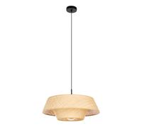 Suspension MARFORD E27 1X60W en acier noir D500mm