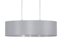 Suspension Maserlo Ovale, Gris-Argenté