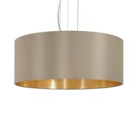 Suspension Maserlo Rond, Taupe-Doré