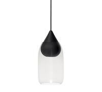 Suspension Mater Liuku en Bois de Tilleul Noir/Transparent