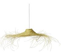 Suspension Mayari | Boho Lampe à suspendre en feuille de palmier doum, paille 50cm