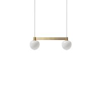 Suspension MEMOIR 120 SIDE BY SIDE II Laiton/Opale