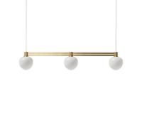 Suspension MEMOIR 120 SIDE BY SIDE III Laiton/Opale