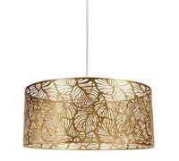 Ostaria 33018 Plafonnier Calathea - Suspension en métal doré - Lampe Suspendue Hauteur 15 cm, diamètre 35 cm - Suspension luminiare modèle Calathea doré