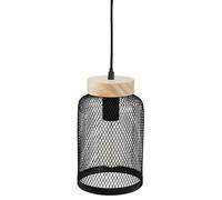 Suspension métal bois zely noir
