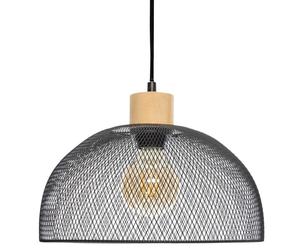 Suspension métal et bois sam noir d30