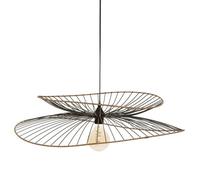 ATMOSPHERA CREATEUR D'INTERIEUR Suspension métal et rotin Alara Noir D69.5