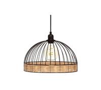 Suspension filaire ""Suwa"" métal noir D35cm - Atmosphera createur d'interieur