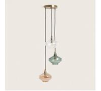 Suspension Métal et Verre 3 Spots Blas Multicolore